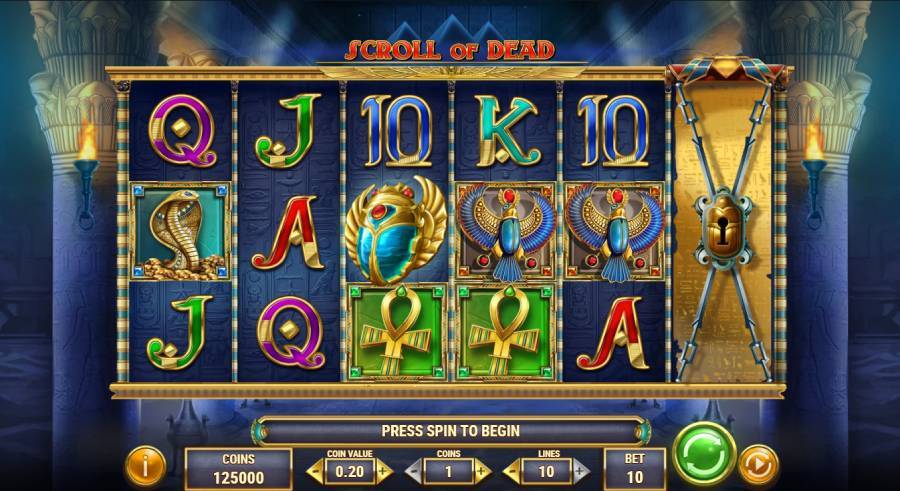 Scroll of Dead Most Popular Online Casino Games by Playn GO